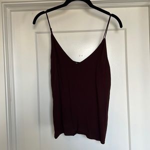 Aritzia Wilfred Free sleeveless burgundy top